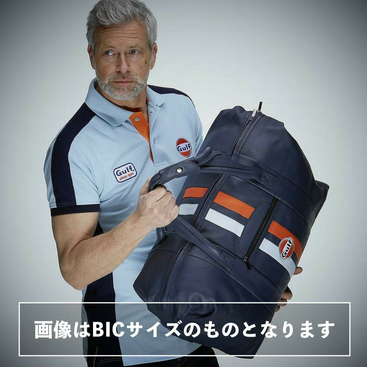 ガルフ レザー トラベル バッグ ミディアム