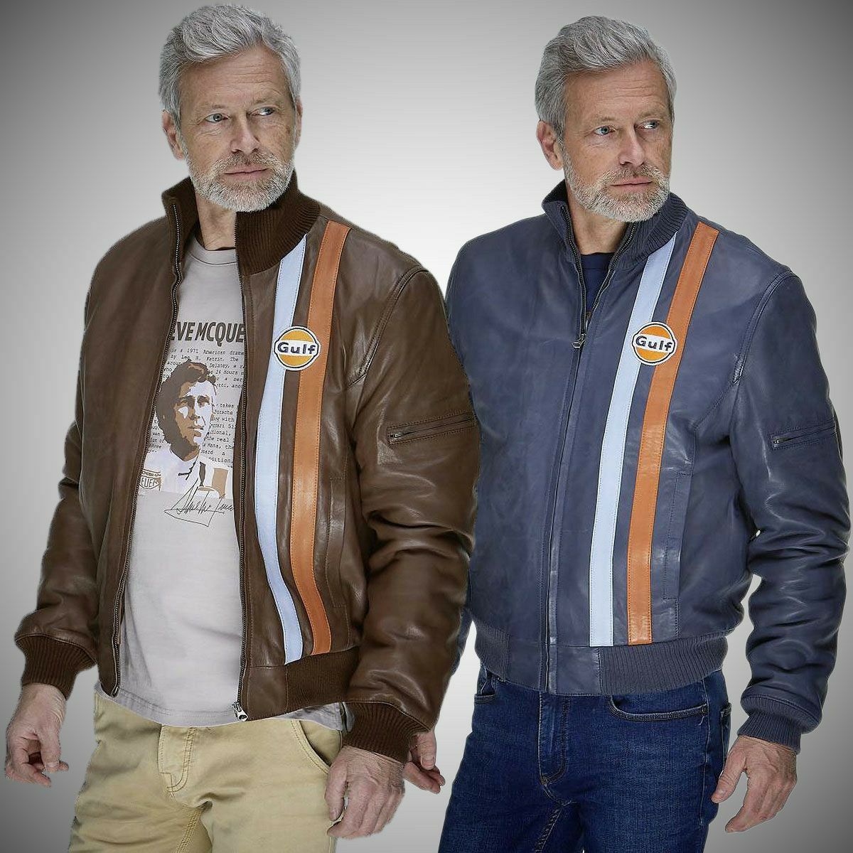 ガルフ ストライプ ブルゾン