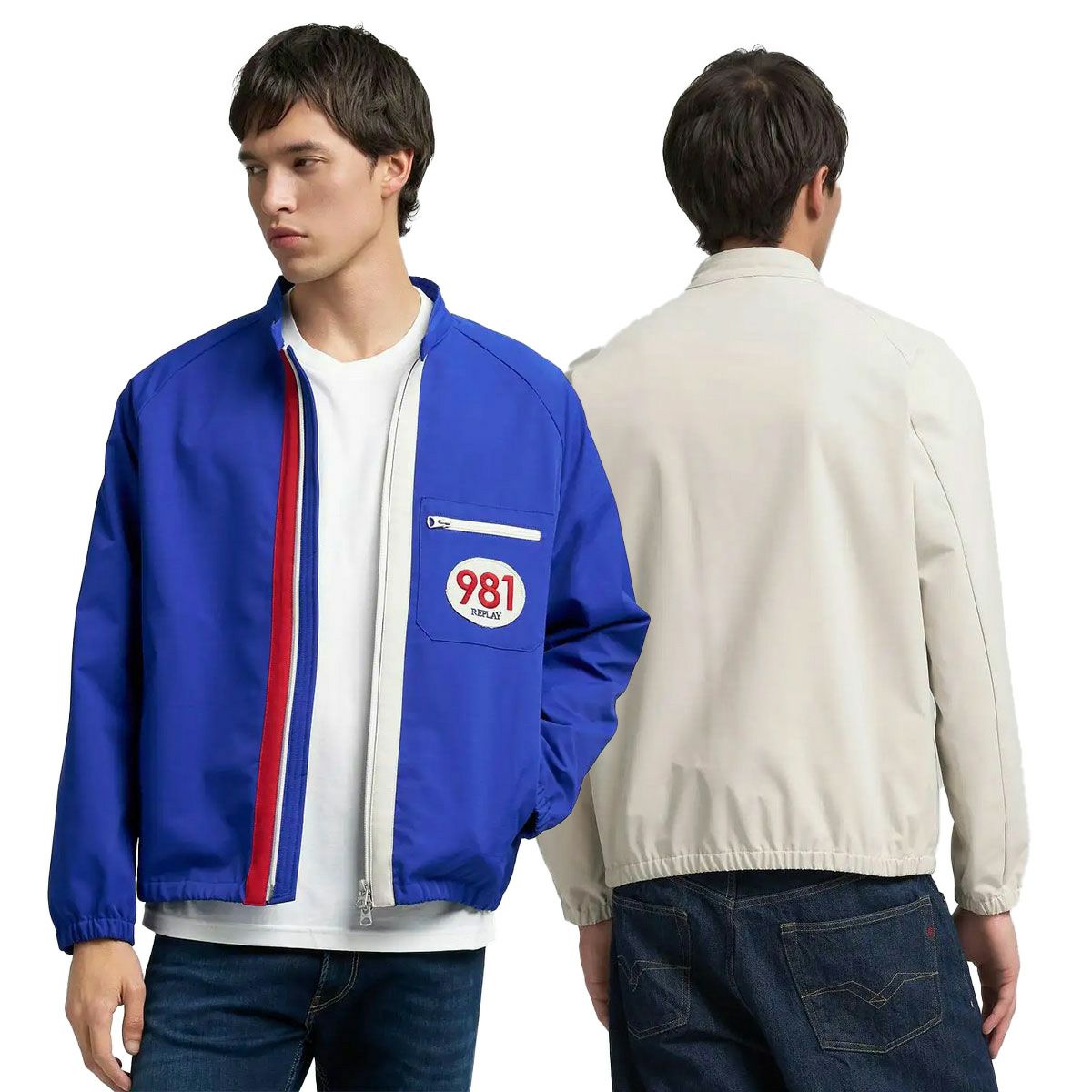 Replay コントラスト ディテール ジャケット