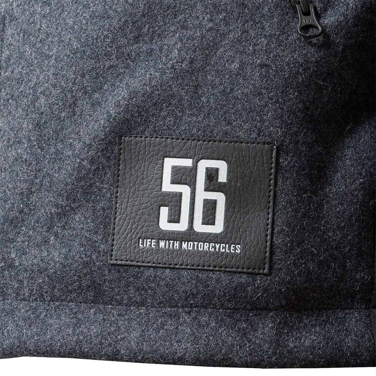 レザースリーブメルトンジャケット_イメージ3